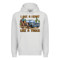 Dove Grey i got a heart like a truck Premium Hoodie - MaliasSmallBusiness