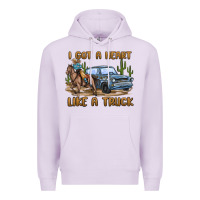 Lilac i got a heart like a truck Premium Hoodie - MaliasSmallBusiness