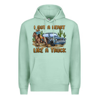 Seafoam i got a heart like a truck Premium Hoodie - MaliasSmallBusiness