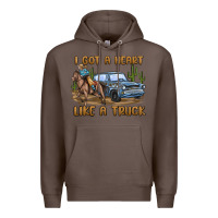 Coffee i got a heart like a truck Premium Hoodie - MaliasSmallBusiness