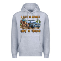 Heather Grey i got a heart like a truck Premium Hoodie - MaliasSmallBusiness