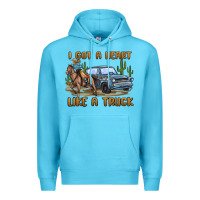 Ocean Blue i got a heart like a truck Premium Hoodie - MaliasSmallBusiness