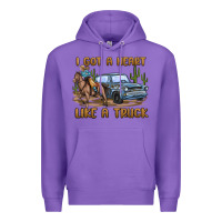 Purple i got a heart like a truck Premium Hoodie - MaliasSmallBusiness