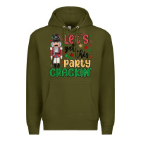 Army Green lets get this party crackin Premium Hoodie - MaliasSmallBusiness