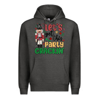 Charcoal Heather lets get this party crackin Premium Hoodie - MaliasSmallBusiness