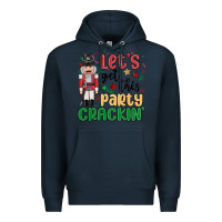 Navy lets get this party crackin Premium Hoodie - MaliasSmallBusiness