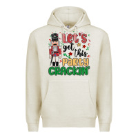 Oatmeal Heather lets get this party crackin Premium Hoodie - MaliasSmallBusiness