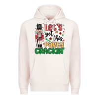 Pale Pink lets get this party crackin Premium Hoodie - MaliasSmallBusiness