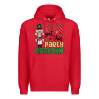 Red lets get this party crackin Premium Hoodie - MaliasSmallBusiness