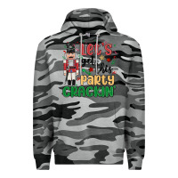 Slate Camo lets get this party crackin Premium Hoodie - MaliasSmallBusiness