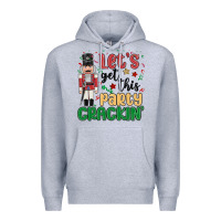 Heather Grey lets get this party crackin Premium Hoodie - MaliasSmallBusiness