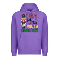 Purple lets get this party crackin Premium Hoodie - MaliasSmallBusiness