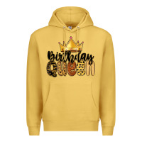 Antique Gold birthday queen Premium Hoodie - MaliasSmallBusiness