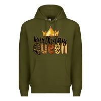 Army Green birthday queen Premium Hoodie - MaliasSmallBusiness