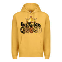 Mustard birthday queen Premium Hoodie - MaliasSmallBusiness