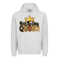 Dove Grey birthday queen Premium Hoodie - MaliasSmallBusiness