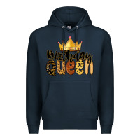 Navy birthday queen Premium Hoodie - MaliasSmallBusiness