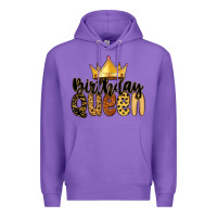 Purple birthday queen Premium Hoodie - MaliasSmallBusiness