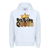 White birthday queen Premium Hoodie - MaliasSmallBusiness