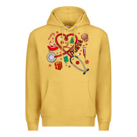 Antique Gold christmas nurse Premium Hoodie - MaliasSmallBusiness