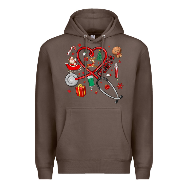 Christmas Nurse Premium Hoodie by MaliasSmallBusiness | Teevron
