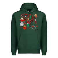 Sports Green christmas nurse Premium Hoodie - MaliasSmallBusiness