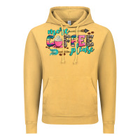 Vintage Mustard more coffee please Vintage Hoodie - AdoDesignShop