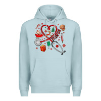 Blue Mist christmas nurse Premium Hoodie - MaliasSmallBusiness