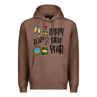 Chestnut happy new year 2024 Premium Hoodie - MaliasSmallBusiness