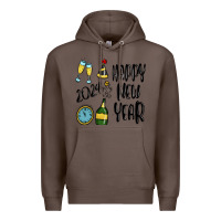 Coffee happy new year 2024 Premium Hoodie - MaliasSmallBusiness