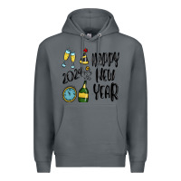 Rock happy new year 2024 Premium Hoodie - MaliasSmallBusiness