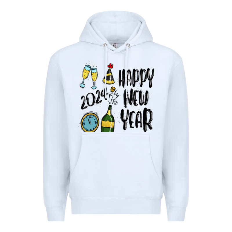 Happy New Year 2024 Premium Hoodie by MaliasSmallBusiness | Teevron