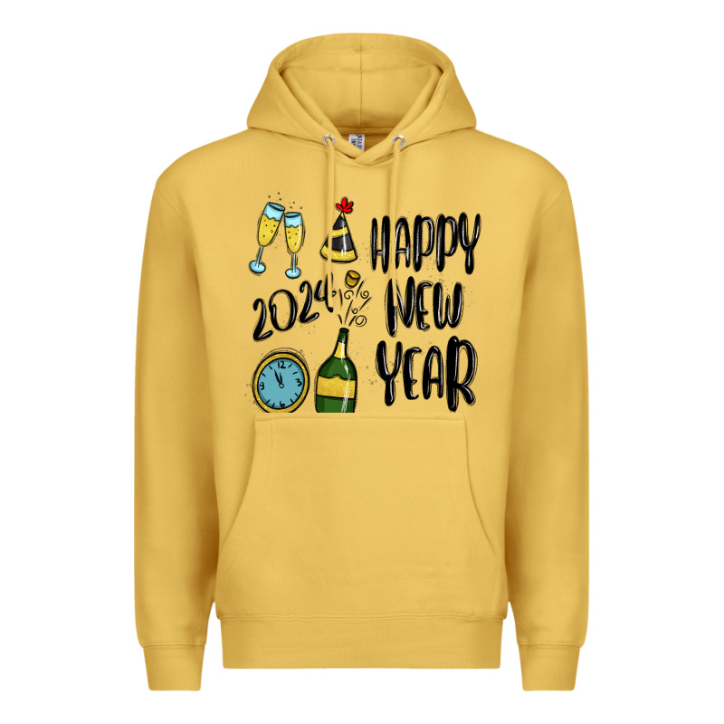 Happy New Year 2024 Premium Hoodie by MaliasSmallBusiness | Teevron