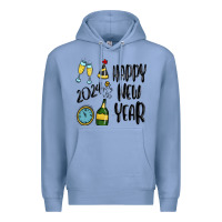 Colony Blue happy new year 2024 Premium Hoodie - MaliasSmallBusiness