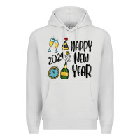 Dove Grey happy new year 2024 Premium Hoodie - MaliasSmallBusiness