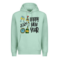 Seafoam happy new year 2024 Premium Hoodie - MaliasSmallBusiness