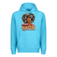 Ocean Blue black queen Premium Hoodie - MaliasSmallBusiness
