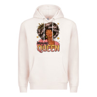 Pale Pink black queen Premium Hoodie - MaliasSmallBusiness