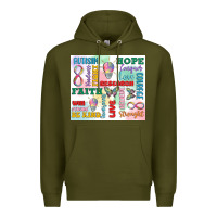 Army Green autism Premium Hoodie - MaliasSmallBusiness