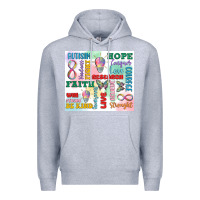 Heather Grey autism Premium Hoodie - MaliasSmallBusiness