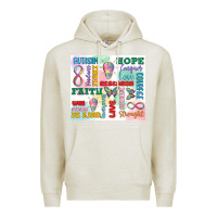 Oatmeal Heather autism Premium Hoodie - MaliasSmallBusiness
