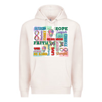 Pale Pink autism Premium Hoodie - MaliasSmallBusiness
