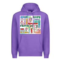 Purple autism Premium Hoodie - MaliasSmallBusiness