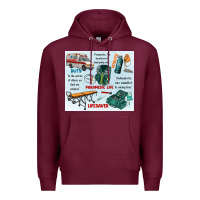 Burgundy paramedic life Premium Hoodie - MaliasSmallBusiness