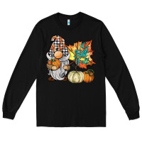 Black it's fall y'all gnome Long Sleeve Tee - BarkalooDesign