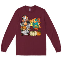 Burgundy it's fall y'all gnome Long Sleeve Tee - BarkalooDesign
