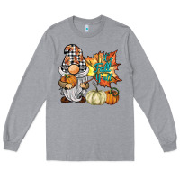 Heather Grey it's fall y'all gnome Long Sleeve Tee - BarkalooDesign