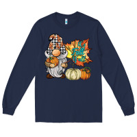 Navy it's fall y'all gnome Long Sleeve Tee - BarkalooDesign