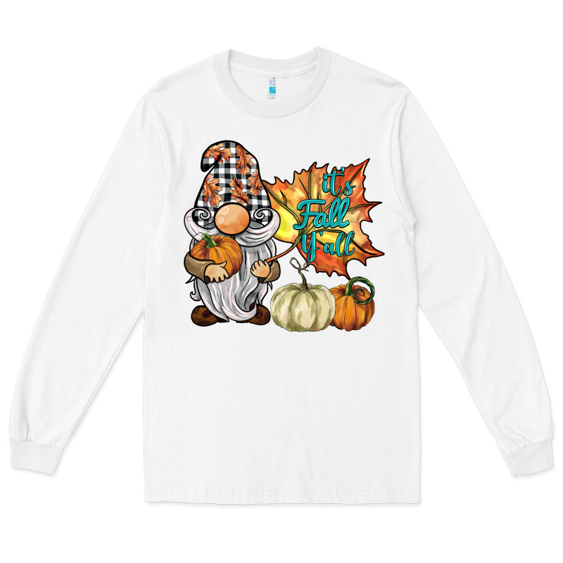 It's Fall Y'all Gnome Long Sleeve Tee by BarkalooDesign | Teevron