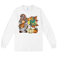 White it's fall y'all gnome Long Sleeve Tee - BarkalooDesign